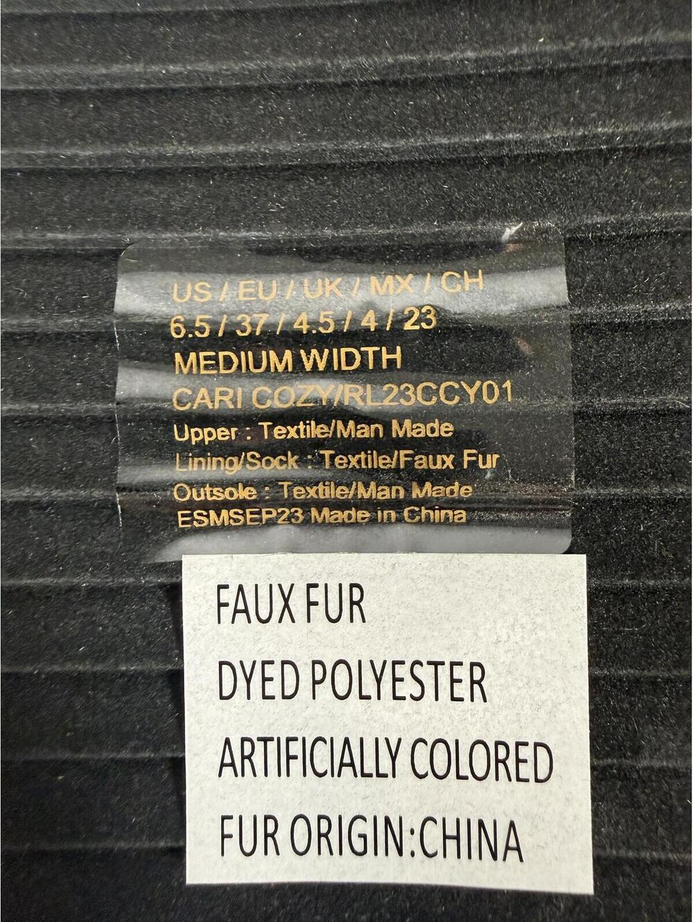 Kenneth Cole Reaction Black Cari Faux Fur Jewel Jogger Sneakers US 6.5M NWB - Picture 10 of 11